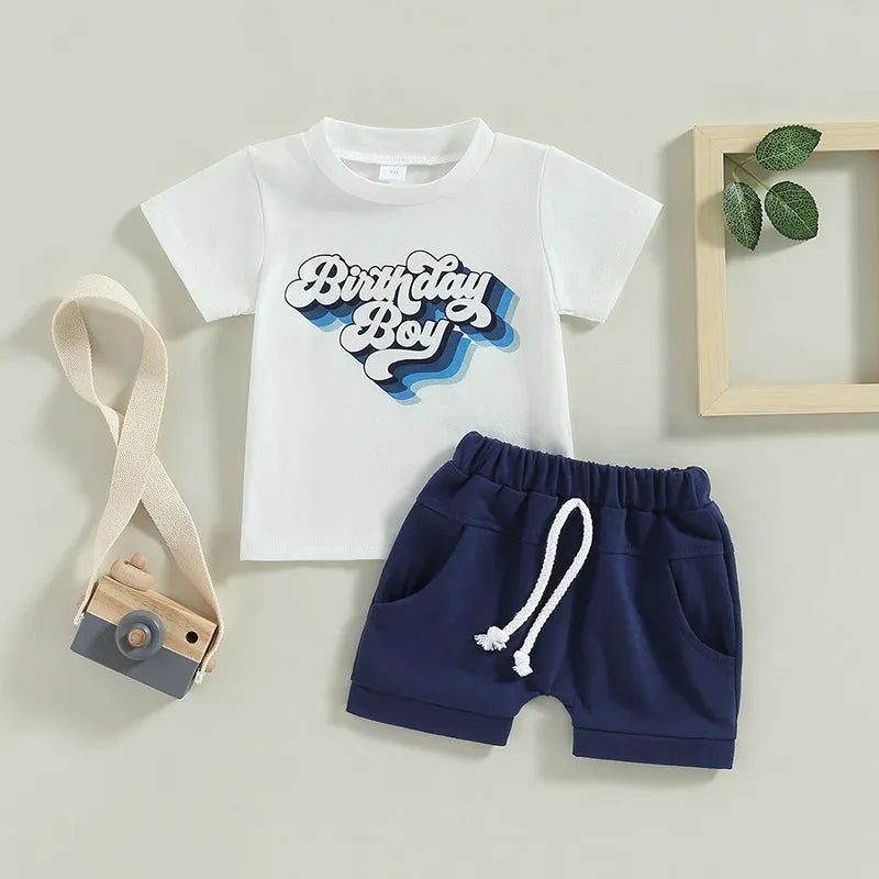 2pcs Baby Boy Print Set