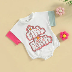 Baby Girl Power  Print Bodysuit