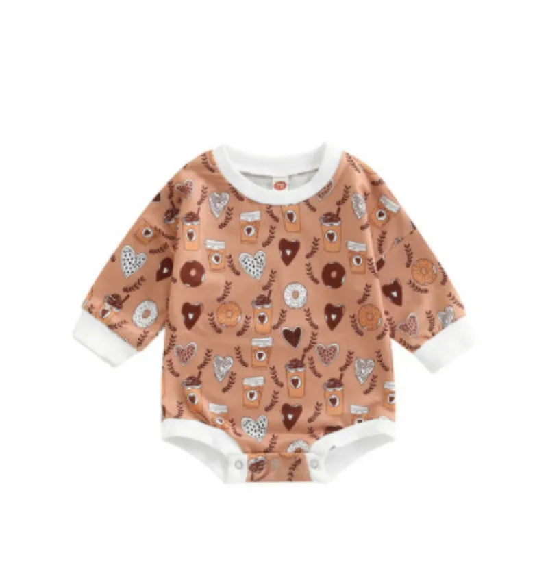 Baby Valentine's Day Heart Print Bodysuit