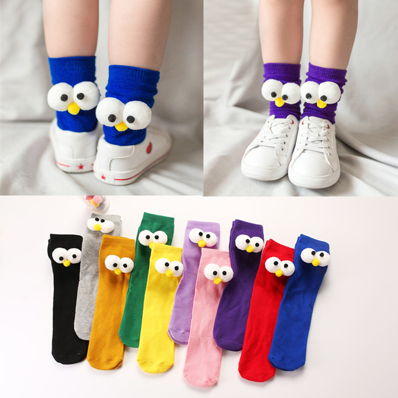 Baby Tube Socks Stereo Big Eyes Baby Stack Socks