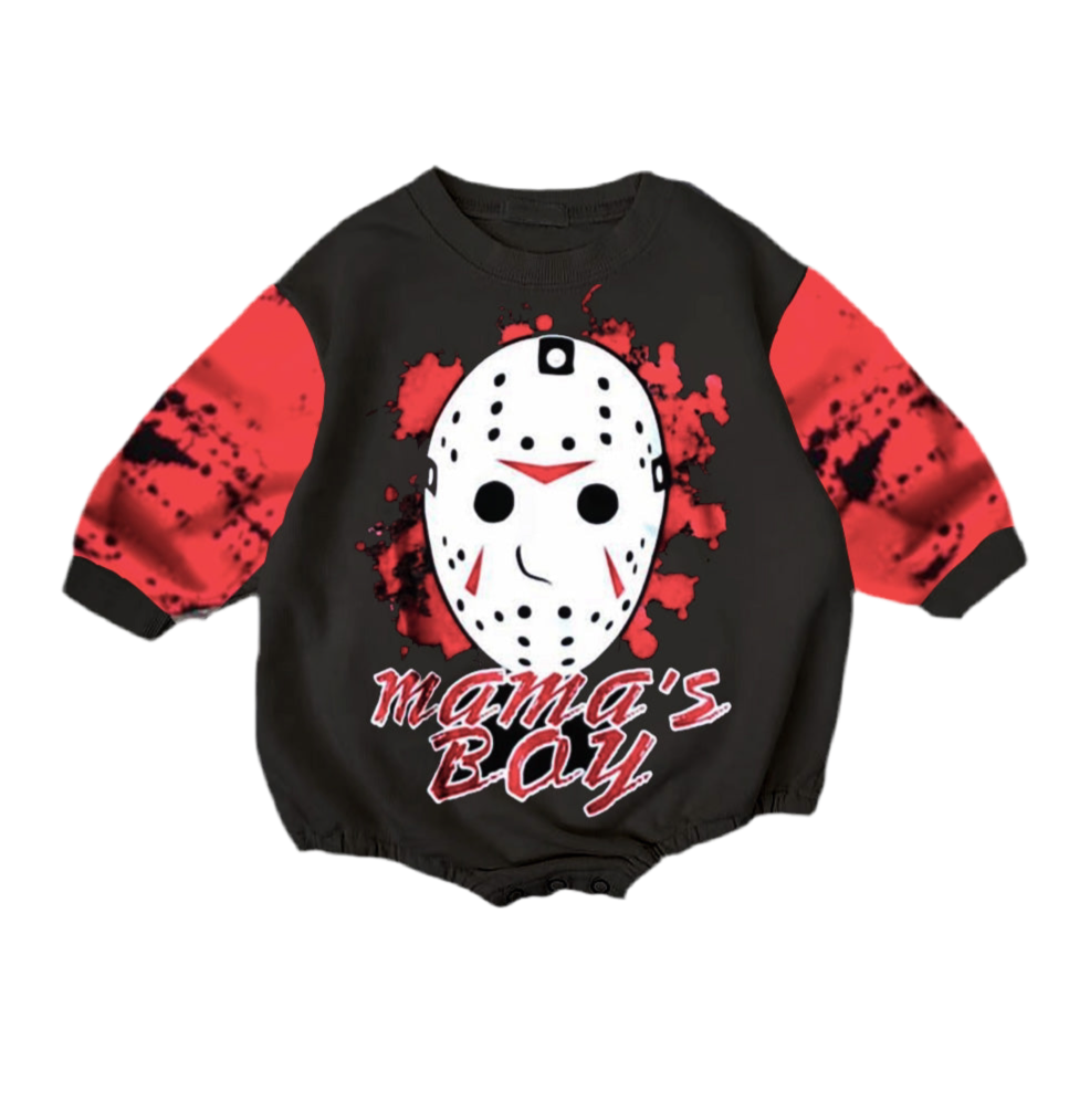 Halloween Mama's Boy Print Romper