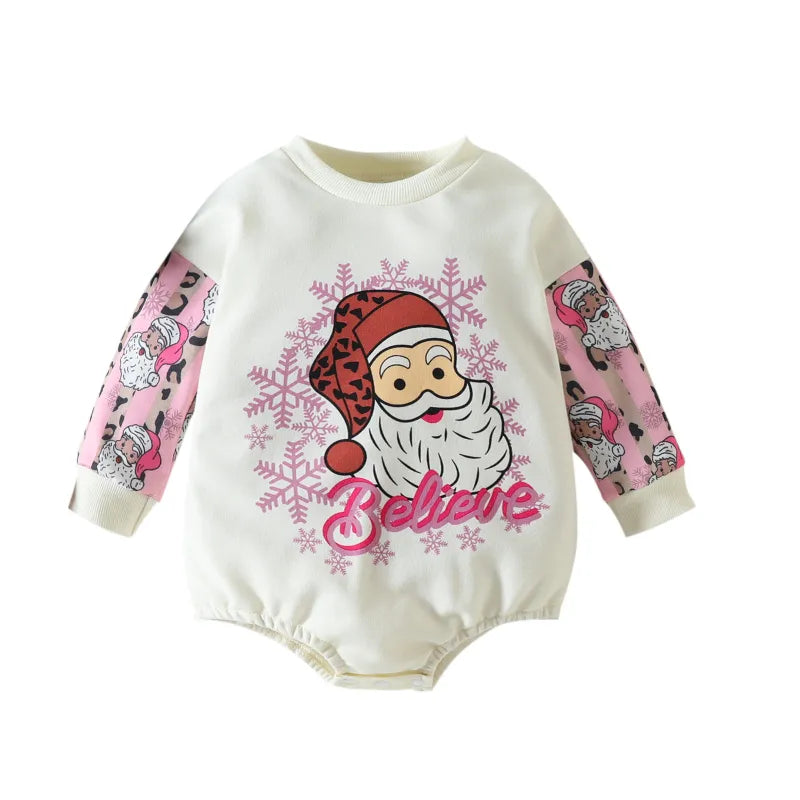 Baby Christmas Print Romper