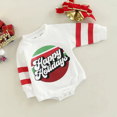 Baby Happy Holiday Christmas Romper