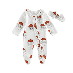 Baby Christmas Print Romper