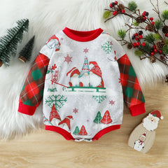 Baby Christmas Print Romper