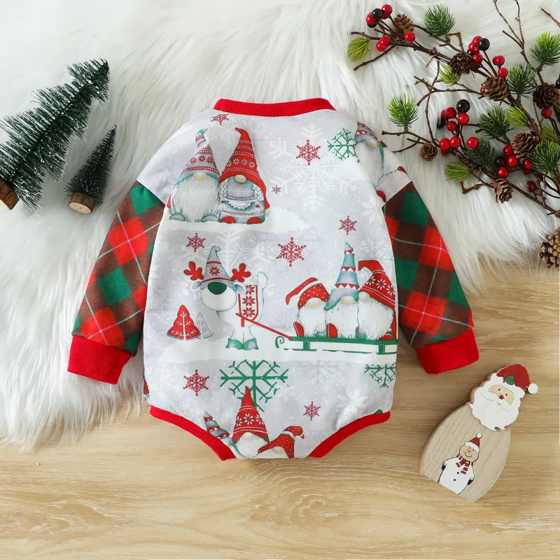 Baby Christmas Print Romper