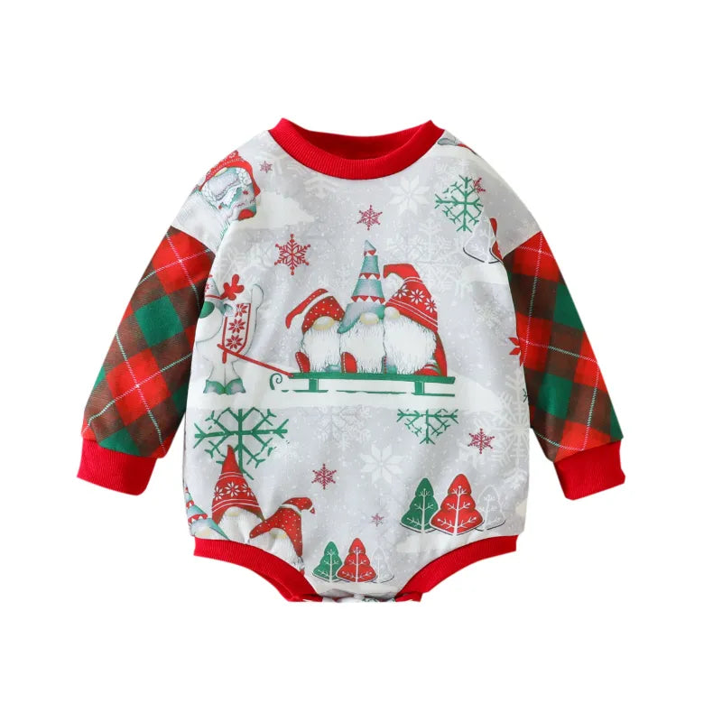 Baby Christmas Print Romper