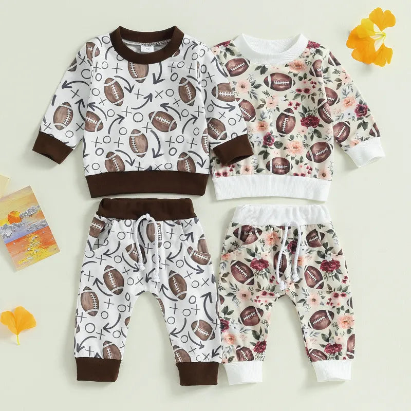 Baby Football Print Set