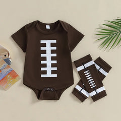 Baby Football Print Romper