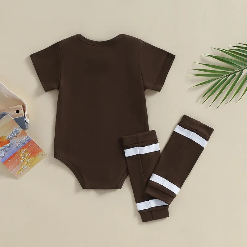 Baby Football Print Romper