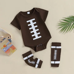 Baby Football Print Romper