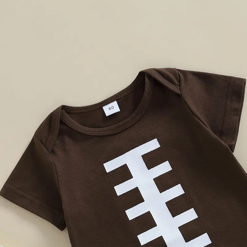 Baby Football Print Romper