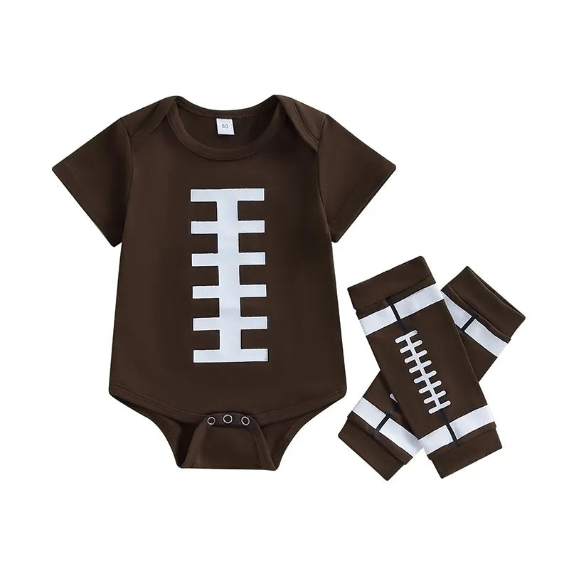 Baby Football Print Romper