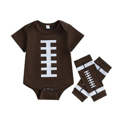 Baby Football Print Romper