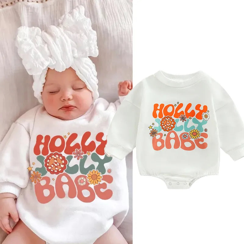 Baby Holly Jolly Babe Christmas Romper