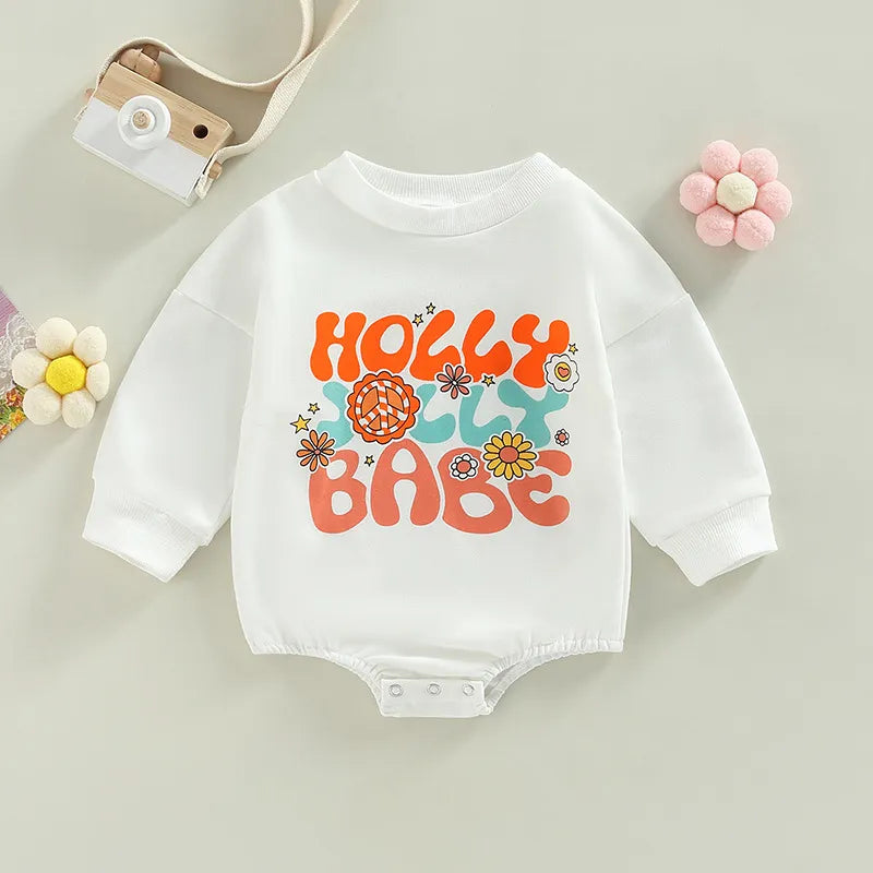 Baby Holly Jolly Babe Christmas Romper