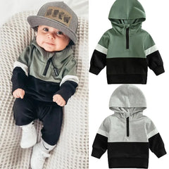 Baby Color Block Hooded Sweatshirt