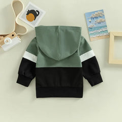 Baby Color Block Hooded Sweatshirt