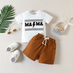 2-Piece Baby  MAMA Print Set