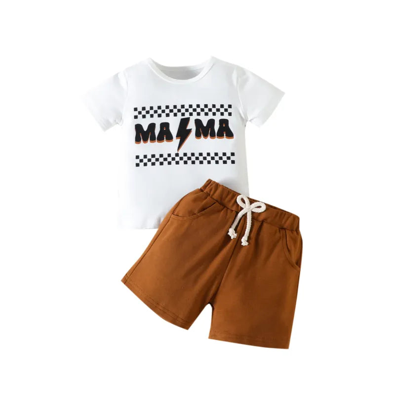 2-Piece Baby  MAMA Print Set