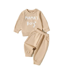 2-Piece Mama's boy Print Set