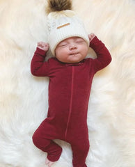 Baby Solid Color Zipper Romper