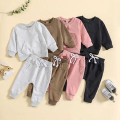 2 Piece Baby Solid Color Set