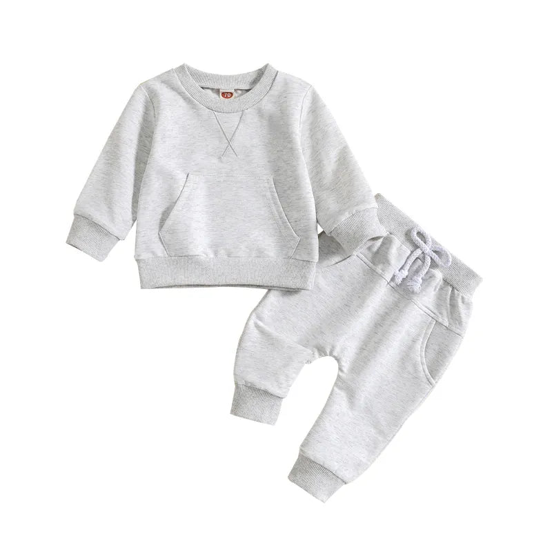 2 Piece Baby Solid Color Set