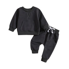 2 Piece Baby Solid Color Set