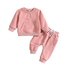 2 Piece Baby Solid Color Set