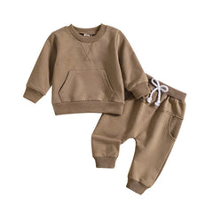 2 Piece Baby Solid Color Set