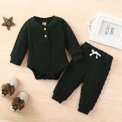 2 Piece Baby Solid Color Set