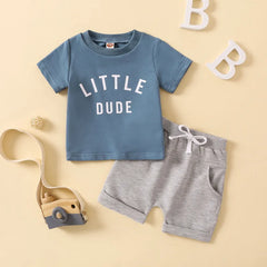 2-Piece Little Dude Print Set