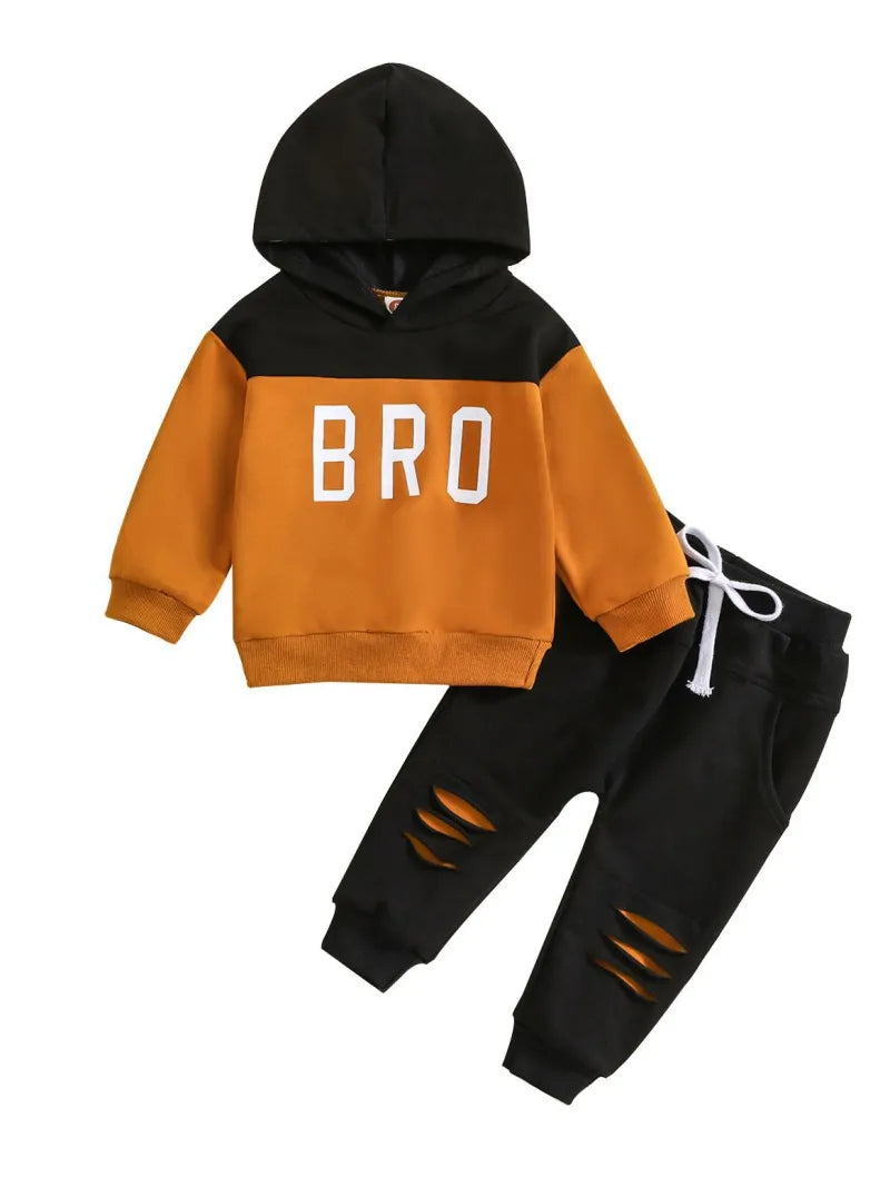 2 Piece Baby Bro Hooded Set