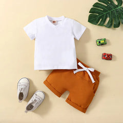 2 Piece Baby Solid Color Set