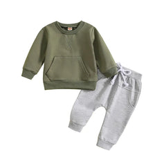 2 Piece Baby Solid Color Set