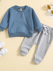 2 Piece Baby Solid Color Set