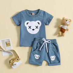 2 Piece Baby Bear Print Set