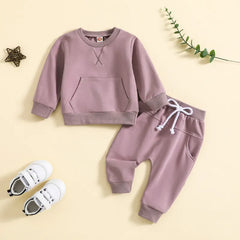 2 Piece Baby Solid Color Set