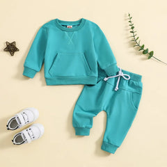 2 Piece Baby Solid Color Set