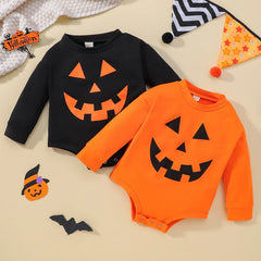 Baby Halloween Print Romper