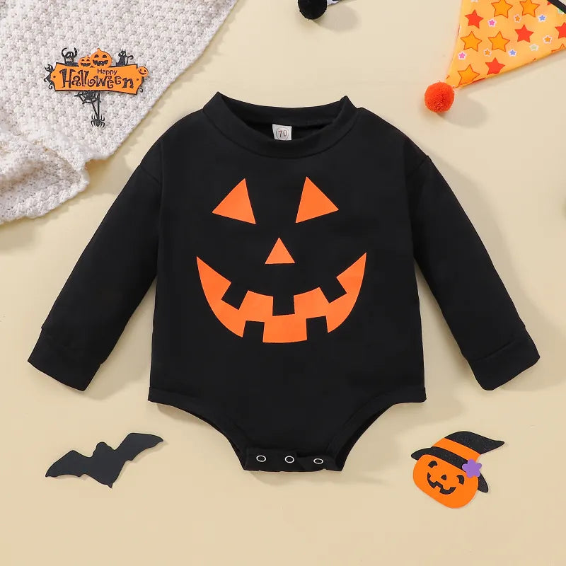 Baby Halloween Print Romper