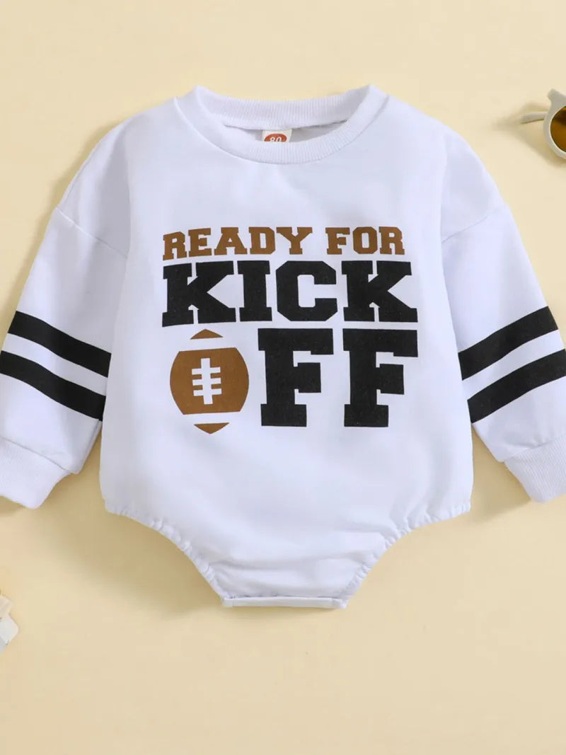 Baby Ready For Kick Off Romper