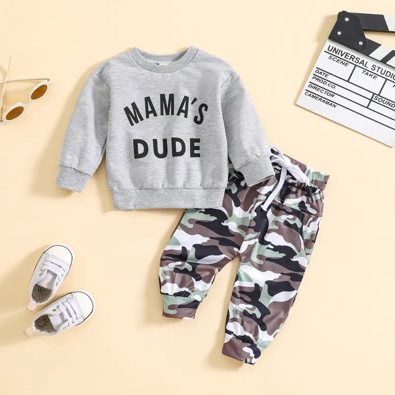 2-Piece Mama's Dude Print Set