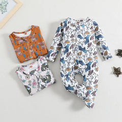 Baby Cowboy Print Romper