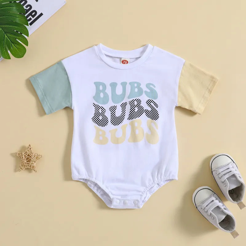 Baby Bubs Print Romper