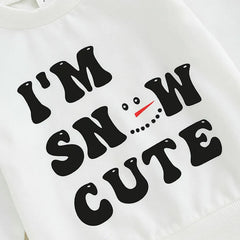 I'm Snow Cute Print Top