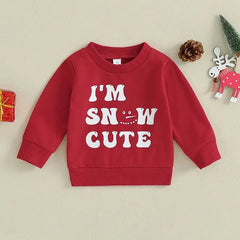 I'm Snow Cute Print Top