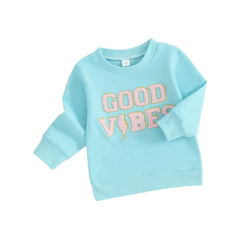 Baby Good Vibes Print Top