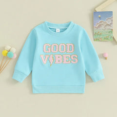 Baby Good Vibes Print Top